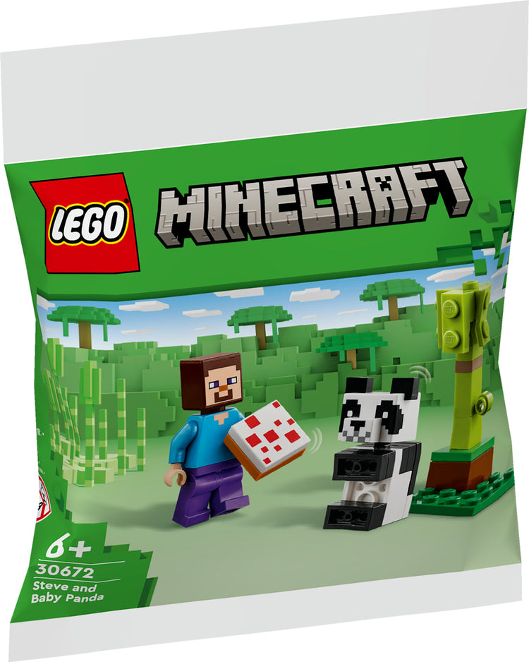 LEGO Minecraft - Steve mit Baby-Panda (30672) – im GOLDSTEIN.SHOP verfügbar mit Gratisversand ab Schweizer Lager