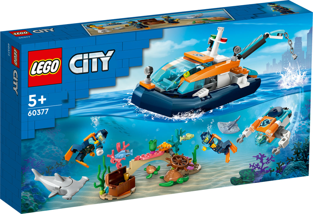 LEGO City - Meeresforscher-Boot (60377) – im GOLDSTEIN.SHOP verfügbar mit Gratisversand ab Schweizer Lager