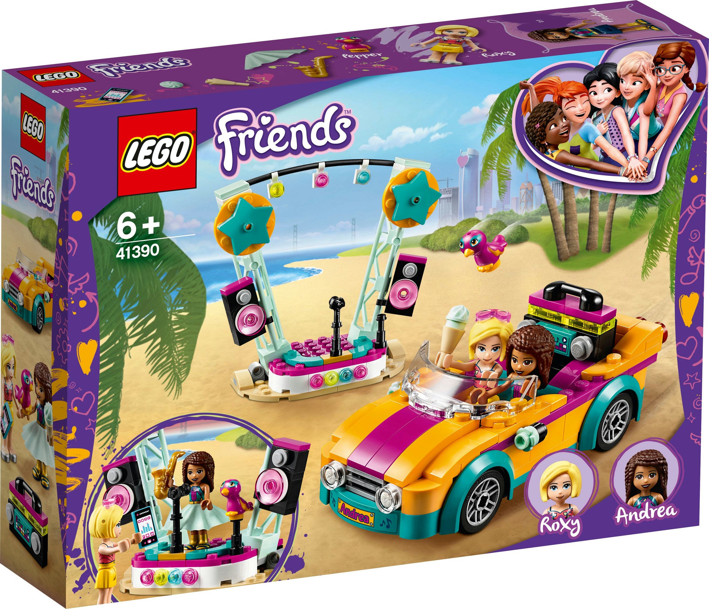 LEGO Friends - Andreas Bühne & Auto (41390)