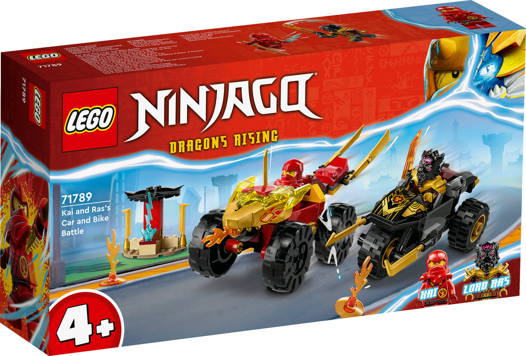 LEGO Ninjago - Verfolgungsjagd mit Kais Flitzer und Ras' Motorrad (71789) – im GOLDSTEIN.SHOP verfügbar mit Gratisversand ab Schweizer Lager