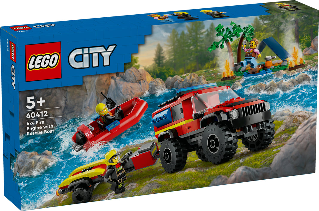 LEGO City - Feuerwehrgeländewagen mit Rettungsboot (60412) – im GOLDSTEIN.SHOP verfügbar mit Gratisversand ab Schweizer Lager