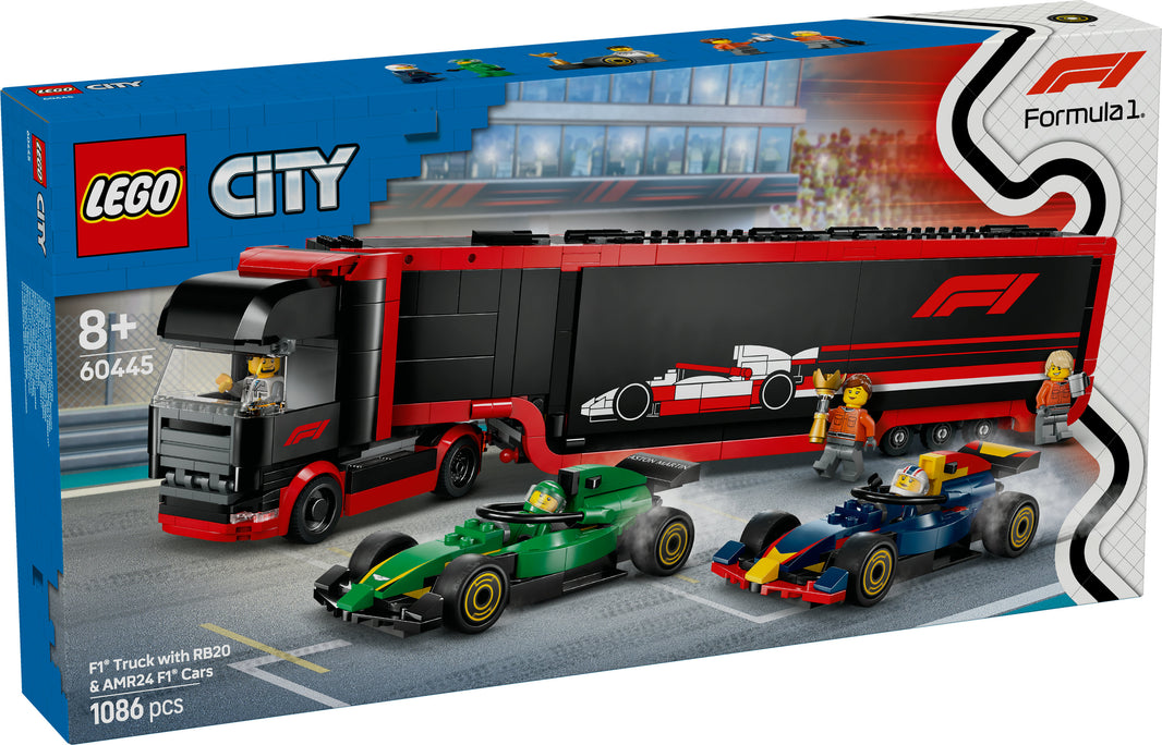 LEGO City - F1 Transporter mit RB20 & AMR24 F1 Rennautos (60445) – im GOLDSTEIN.SHOP verfügbar mit Gratisversand ab Schweizer Lager