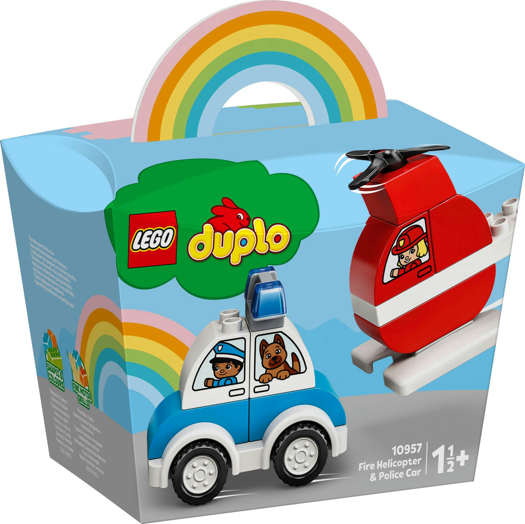 LEGO DUPLO My First - Mein erster Feuerwehrhubschrauber und mein erstes Polizeiauto (10957)