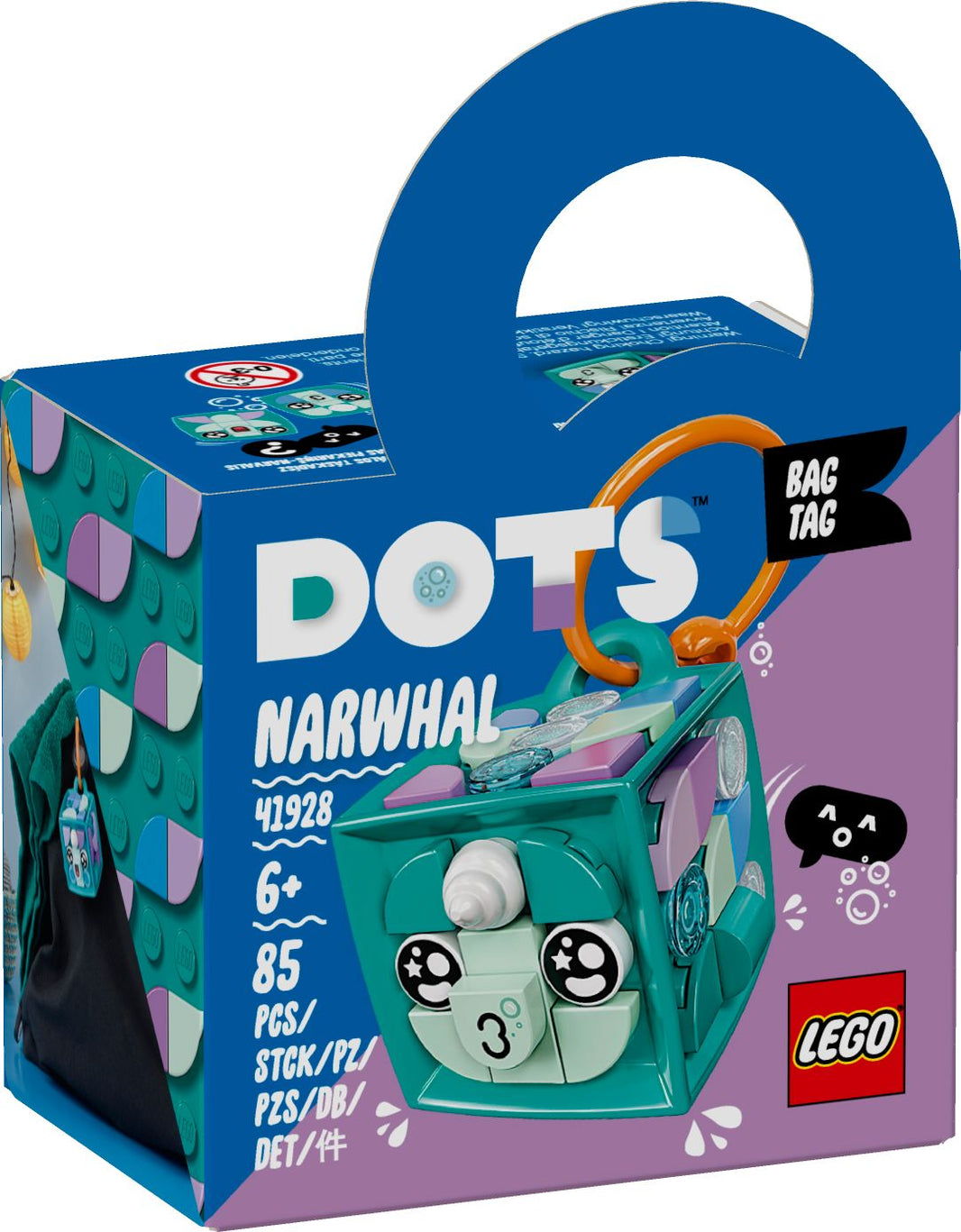 LEGO DOTS - Taschenanhänger Narwal (41928)