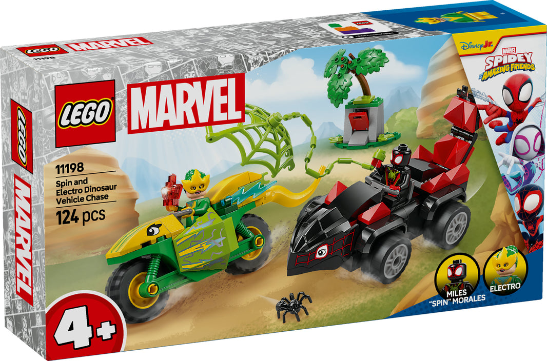 LEGO Marvel - Actionspass mit Spin und Electro in ihren Dino-Flitzern (11198) – im GOLDSTEIN.SHOP verfügbar mit Gratisversand ab Schweizer Lager