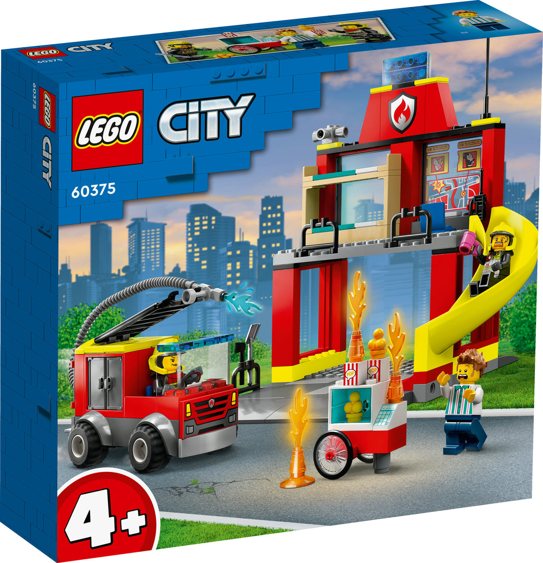 LEGO City - Feuerwehrstation und Löschauto (60375) – im GOLDSTEIN.SHOP verfügbar mit Gratisversand ab Schweizer Lager