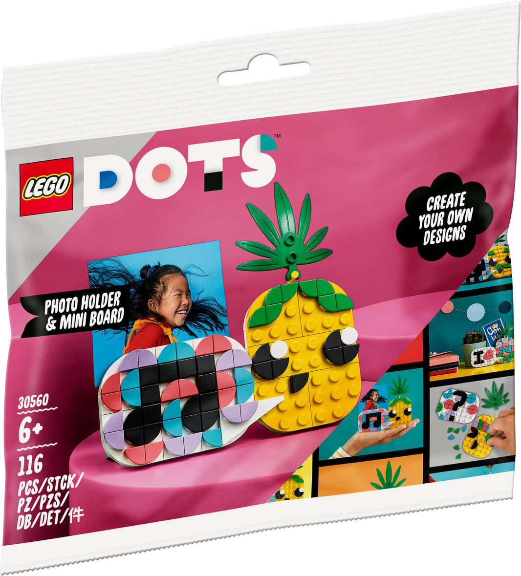 LEGO DOTS - Ananas Fotohalter & Mini-Tafel (30560)