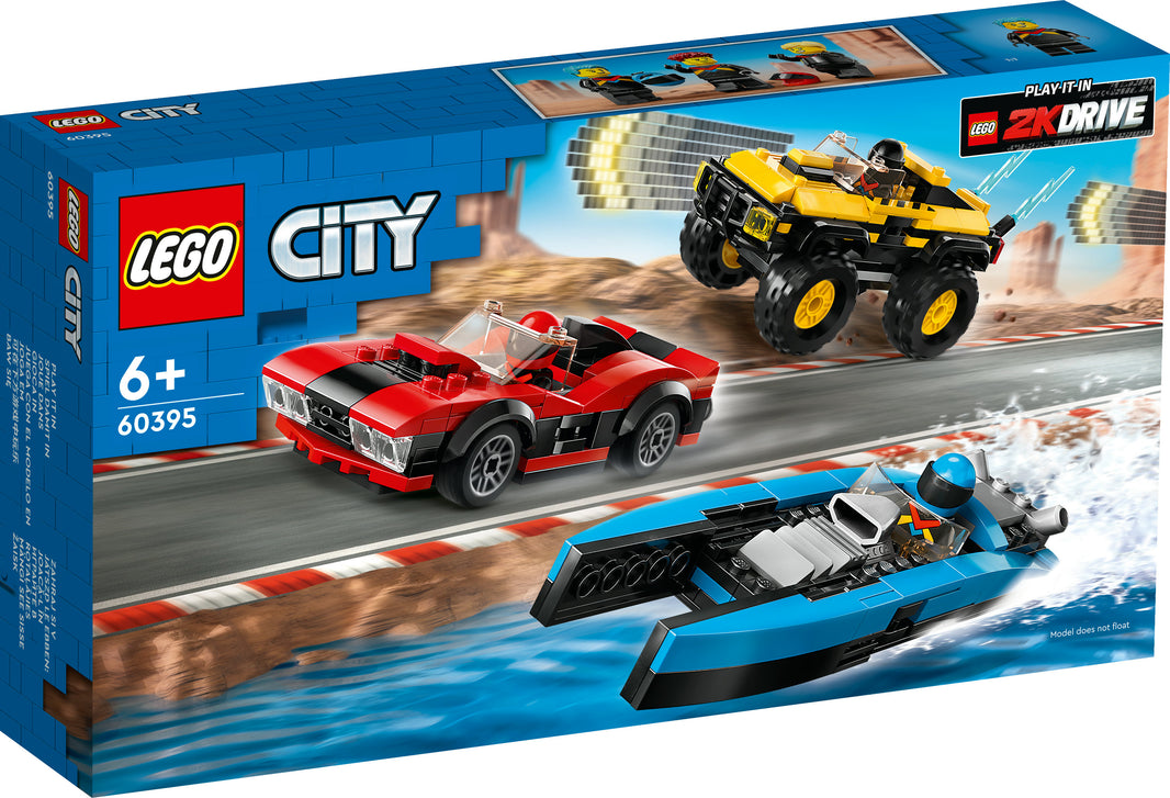 LEGO City - Rennfahrzeuge Kombiset (60395) – im GOLDSTEIN.SHOP verfügbar mit Gratisversand ab Schweizer Lager