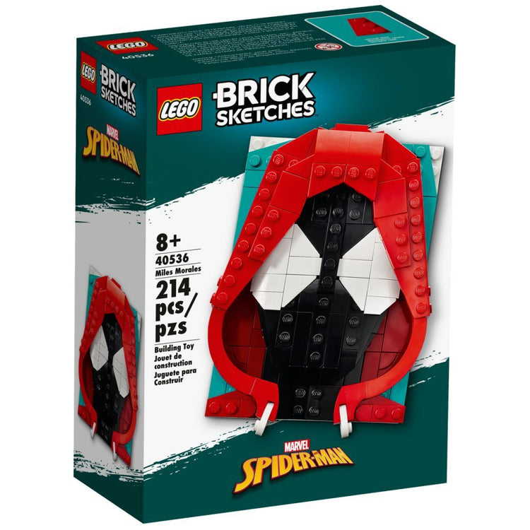 LEGO Brick Sketches Miles Morales (40536) - im GOLDSTIEN.SHOP verfügbar mit Gratisversand ab Schweizer Lager! (5702017166896)