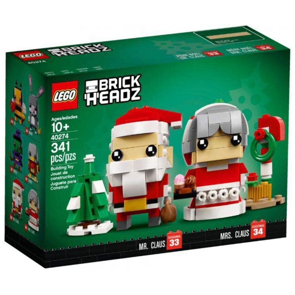 LEGO BrickHeadz Herrn und Frau Weihnachtsmann (40274) - im GOLDSTIEN.SHOP verfügbar mit Gratisversand ab Schweizer Lager! (5702016122053)