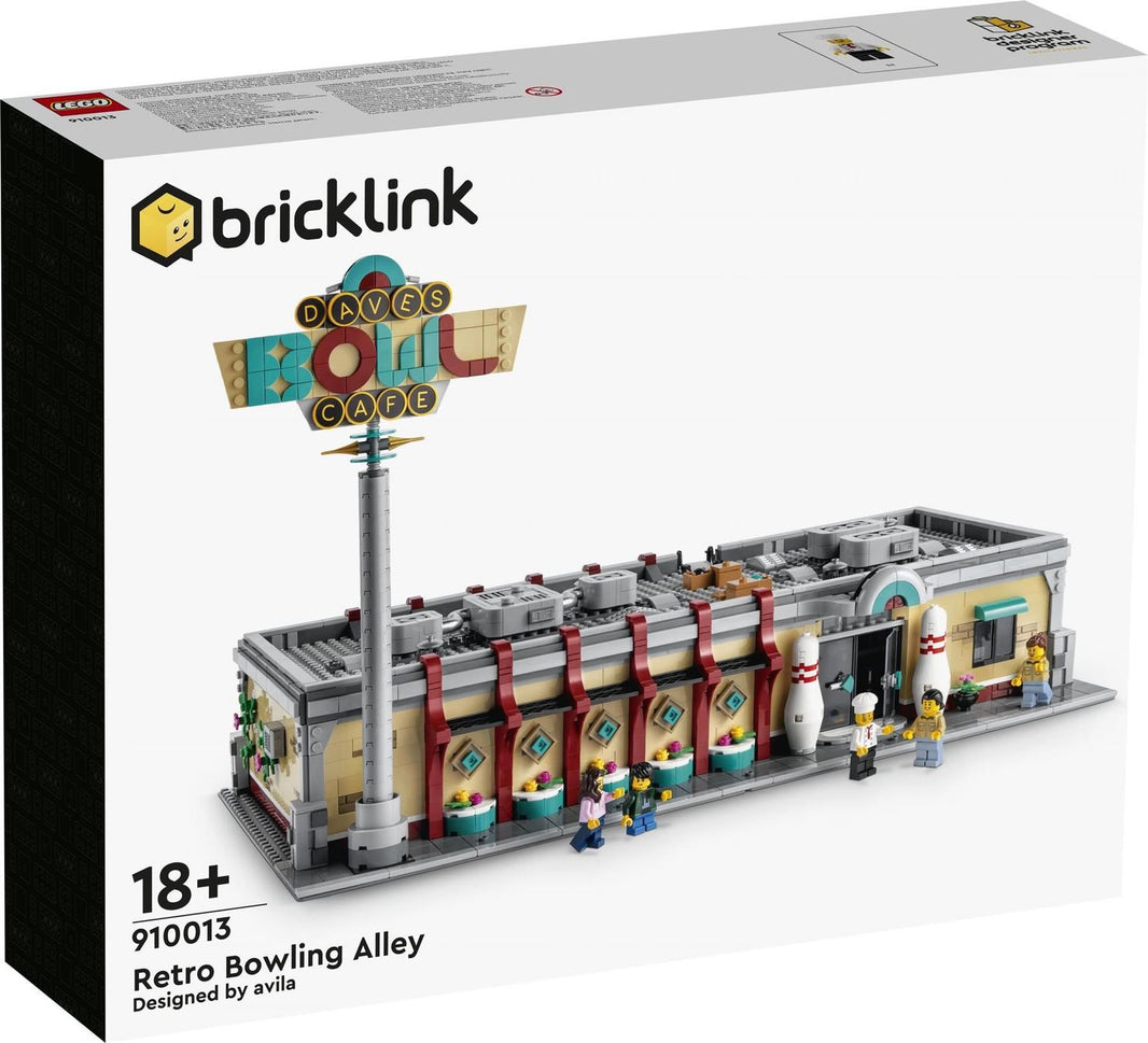 LEGO BrickLink 910013 Retro-Bowlingbahn – im GOLDSTEIN.SHOP verfügbar mit Gratisversand ab Schweizer Lager