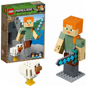 LEGO Minecraft BigFig Alex mit Huhn (21149) - im GOLDSTIEN.SHOP verfügbar mit Gratisversand ab Schweizer Lager! (5702016370874)