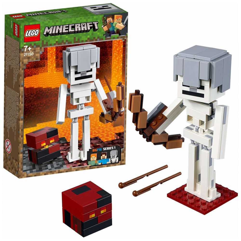LEGO Minecraft BigFig Skelett mit Magmawürfel (21150) - im GOLDSTIEN.SHOP verfügbar mit Gratisversand ab Schweizer Lager! (5702016370881)