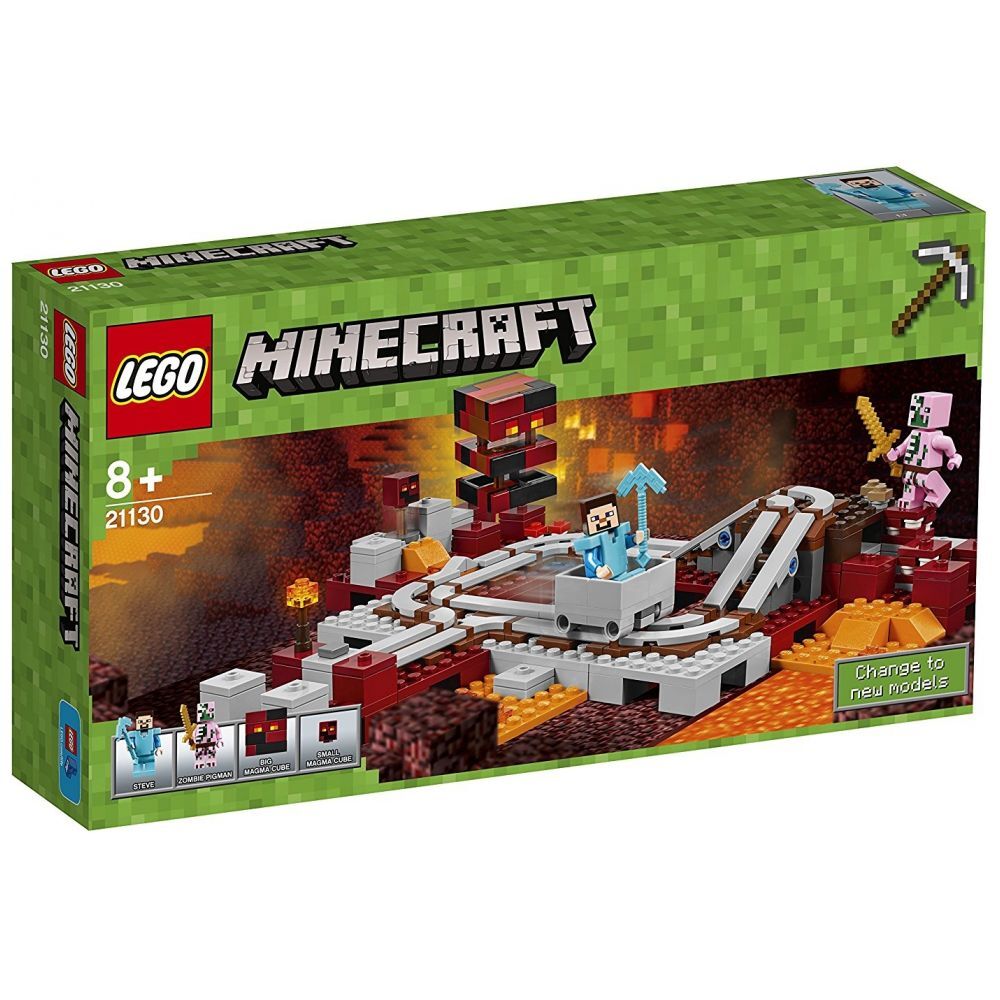LEGO Minecraft Nether-Eisenbahn (21130) - im GOLDSTIEN.SHOP verfügbar mit Gratisversand ab Schweizer Lager! (5702015865456)