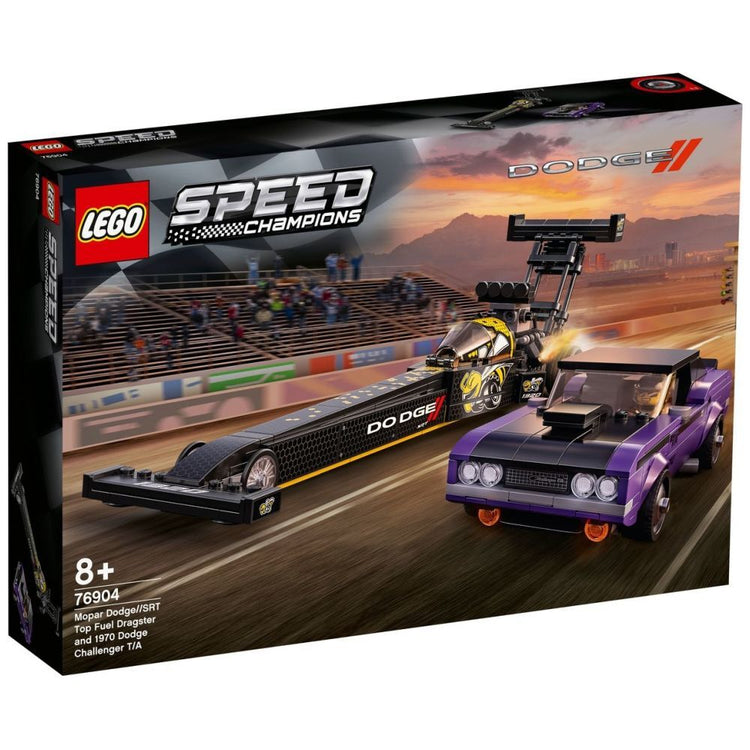 LEGO Speed Champions Mopar Dodge/SRT Top Fuel Dragster & 1970 Dodge Challenger T/A (76904) - im GOLDSTIEN.SHOP verfügbar mit Gratisversand ab Schweizer Lager! (5702016912500)