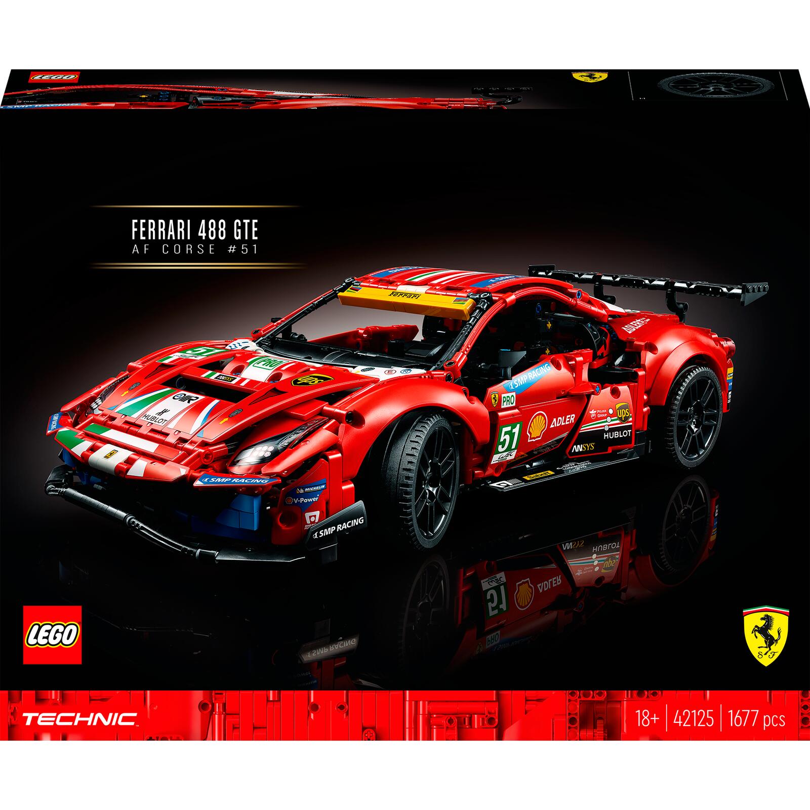 LEGO Technic Ferrari 488 GTE "AF Corse #51" (42125) - im GOLDSTIEN.SHOP verfügbar mit Gratisversand ab Schweizer Lager! (5702016913484)