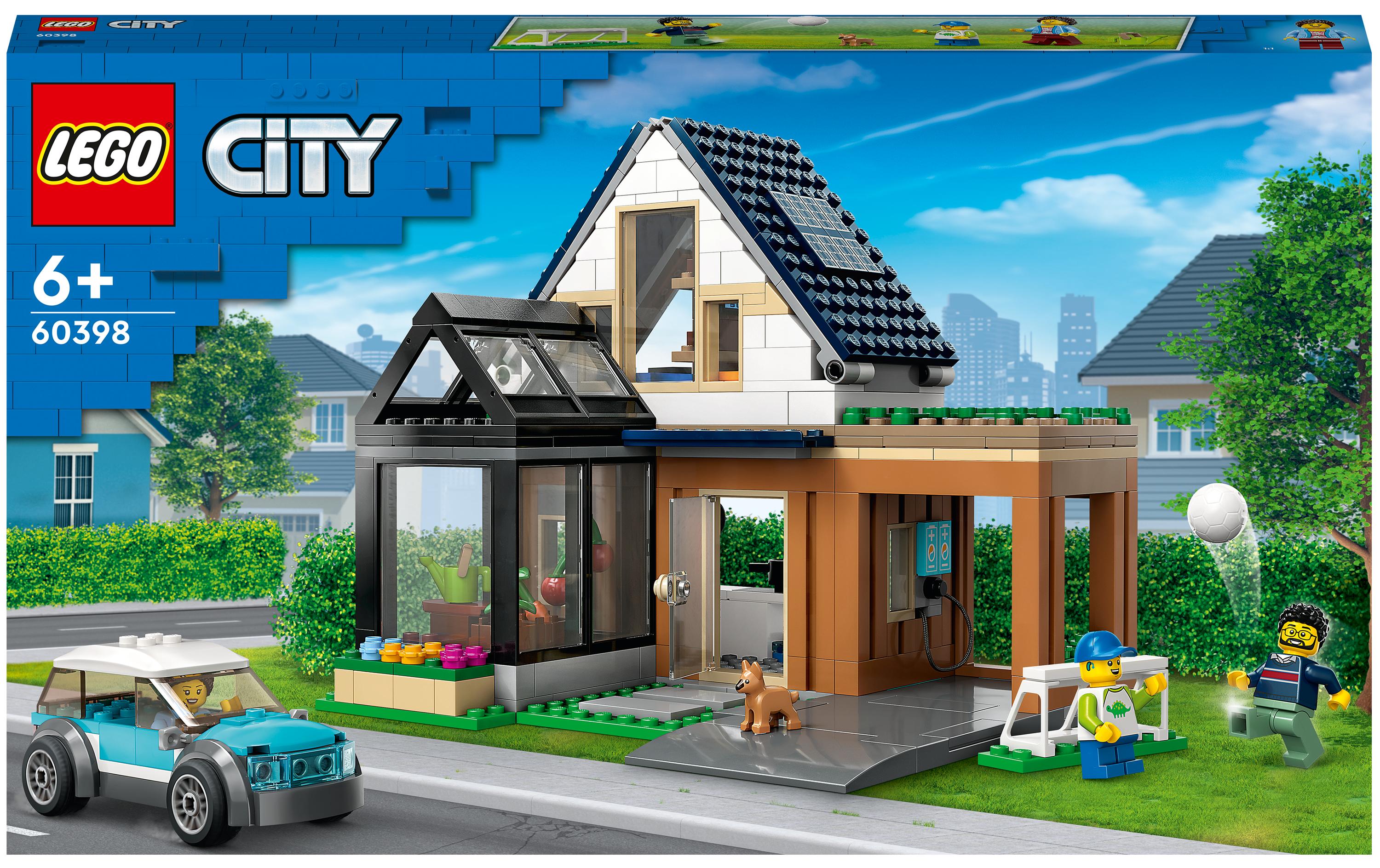 LEGO® City Familienhaus mit Elektroauto 60398 - im GOLDSTIEN.SHOP verfügbar mit Gratisversand ab Schweizer Lager! (5702017462363)